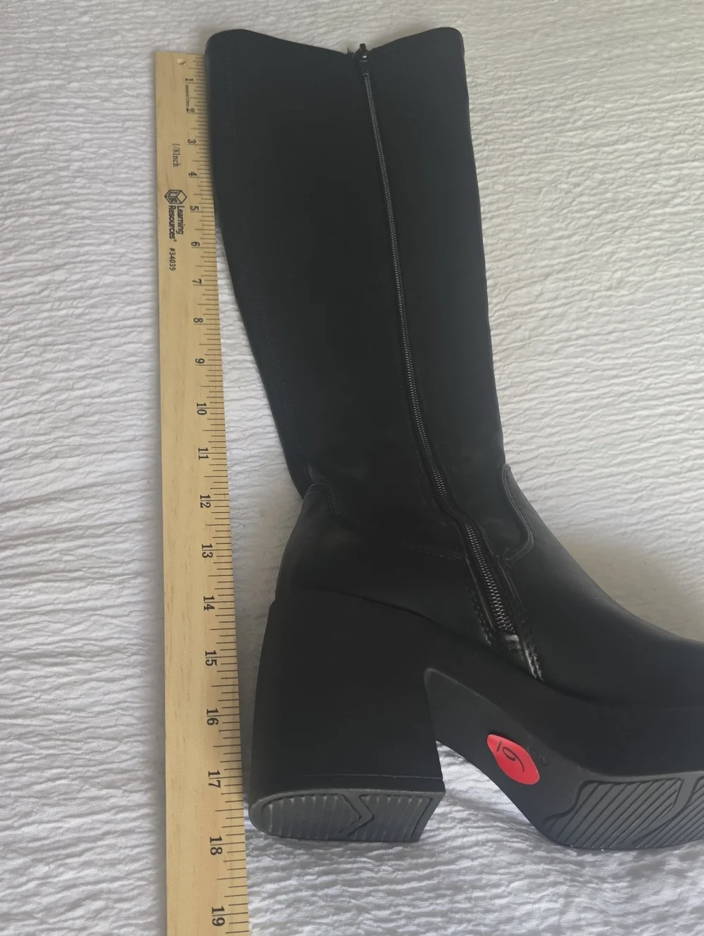 Black Women's Knee-High Platform Boots - Unbranded